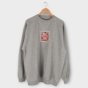 Cheyenne River Hotel del Coronado Sweatshirt Men's Large Gray Panama Canal Patch